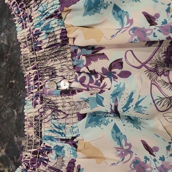 Agora Boatneck Chiffon Flowy Blouse - Picture 6 of 12